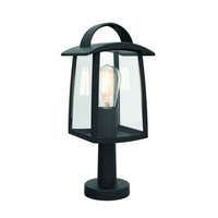 Lutec LED lámpatest , állólámpa , 40 cm , E27 foglalat , matt fekete , átlátszó üveg ,...