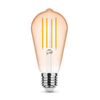 Modee LED lámpa , égő , izzószálas hatás , filament , E27 foglalat , ST58 , Edison , 4 Watt ,...