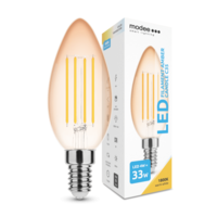 Modee LED lámpa , égő , izzószálas hatás , filament , E14 foglalat , C35 , Edison , 4 Watt ,...