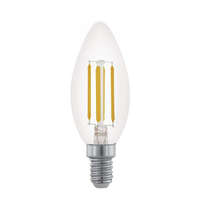 EGLO LED lámpa , égő , izzószálas hatás , filament , gyertya , E14 foglalat , 4 Watt , meleg...