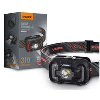 VIDEX Led fejlámpa , tölthető , dimmelhető , mozgásérzékelős , billenthető , 7 világítási...