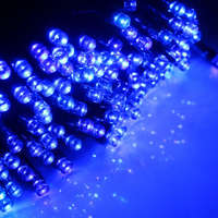 LEDvonal Led fényfüzér , kültéri , napelemes , 50 LED , 5 m , kék , IP44
