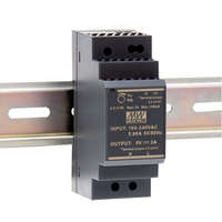 Mean Well LED tápegység , Mean Well , HDR-30-12 , 12 Volt , 30 Watt , DIN sínre szerelhető , ipari