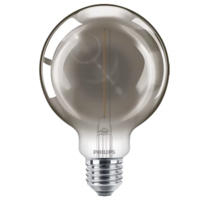 Philips LED lámpa , égő , izzószálas hatás , filament , gömb , E27 , G93 , 2 Watt , meleg fehér...