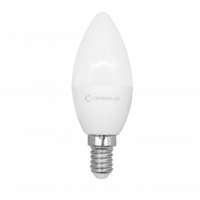 COSMOLED LED lámpa , égő , gyertya , E14 foglalat , 6W , természetes fehér , COSMOLED