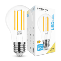 Modee LED lámpa , égő , izzószálas hatás , filament , E27 foglalat , A60 , 7 Watt , meleg...