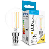 Modee LED lámpa , égő , izzószálas hatás , filament , E14 foglalat , G45 , 4 Watt , meleg...