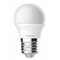 TOSHIBA LED lámpa , égő , kisgömb , E27 foglalat , 4.7 Watt , 180° , meleg fehér , TOSHIBA , 5 év...
