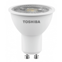 TOSHIBA LED lámpa , égő , szpot , GU10 foglalat , 7 Watt , 38° , meleg fehér , TOSHIBA , 5 év...
