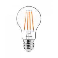 TOSHIBA LED lámpa , égő , izzószálás hatás , filament , E27 foglalat , 4.5 Watt , 2700K , meleg...