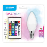 Modee LED lámpa , égő , szett , gyertya , E14 , 4.9W , dimmelhető , RGBW , W=természetes fehér ,...