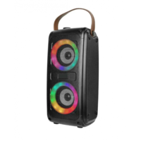 V-TAC RGB Bluetooth hordozható hangszóró , party hangfal LED világítással , 2 x 10 watt , USB ,...
