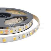 V-TAC LED szalag , 24 Volt DC , 2835 , CCT , 120 led/m , 14V , IP65 , 5 méteres tekercs