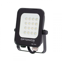 Optonica LED reflektor , 10 Watt , zöld fényű , fekete , kültéri , IP65 , Optonica