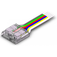 LEDISSIMO Betáp kábel , 12 mm-es , 6 pólusus , RGB-CCT DOTLESS COB LED szalaghoz , IP20/IP65 , MULTI SNAP