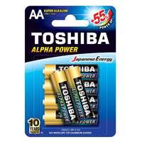 TOSHIBA Ceruzaelem AA (LR6) , 1.5 Volt , 6 darab , tartós , elem , Alpha Power , TOSHIBA
