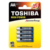 TOSHIBA Ceruzaelem AA (LR6) , 1.5 Volt , 4 darab , tartós , elem , High Power , TOSHIBA