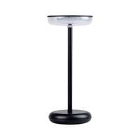 Kanlux LED lámpa , asztali , hordozható , fekete , lekerekített , érintő kapcsoló , USB ,...