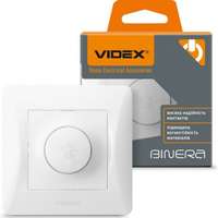 VIDEX Fali kapcsoló , dimmer , sülyesztett , 230V AC , 15-600 Watt , fehér , VIDEX , BINERA