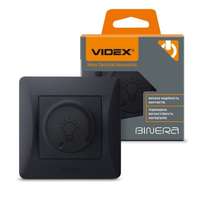 VIDEX Fali kapcsoló , dimmer , sülyesztett , 230V AC , 200 Watt , fekete , VIDEX , BINERA