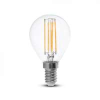 V-TAC LED lámpa , égő , izzószálas hatás , filament , ksigömb , E14 foglalat , 4 Watt , 300° ,...