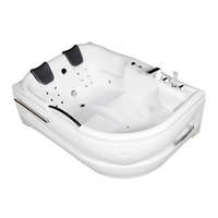 Wellis Dublo E-Drive aszimmetrikus hidromasszázs kád,180x130 cm-es méretben csaptelep nélkül