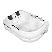 Wellis Dublo E-Max aszimmetrikus hidromasszázs kád,180x130 cm-es méretben csaptelep nélkül