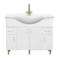 Vertex Bianca Plus 105 alsó szekrény mosdóval, magasfényű fehér színben