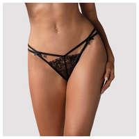 Obsessive Obsessive Intensa - dupla pántos csipketanga (fekete)