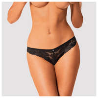 Obsessive Serena Love Panties csipkés bugyi fekete