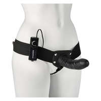 Pipedream Fetish Fantasy Hollow rezgő üreges strap-on pénisz nőnek vagy férfinak fekete