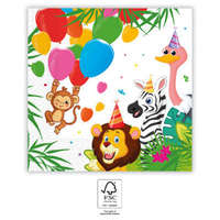 Dzsungel Jungle Balloons, Dzsungel szalvéta 20 db-os 33x33 cm FSC