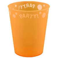 Születésnap Orange, Narancssárga pohár, műanyag 250 ml