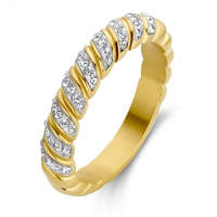 Victoria Victoria Arany színű fehér köves gyűrű