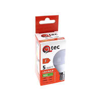 Q-TEC Q-TEC LED izzó kisgömb 5W-P45-E14-2700K - MELEG fehér
