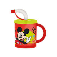 Mickey Mickey szívószálas műanyag bögre 210 ml