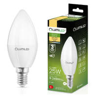 Lumiled LED izzó GYERTYA B35 E14 2.5W = 25W 249lm 3000K Meleg 180° LUMILED