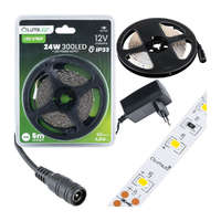 Lumiled LED Szalag Készlet 12V 24W 300LED SMD 2835 Meleg Színű 8mm 5m + Tápegység