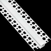 Lumiled Építészeti süllyesztett alumínium profil LED-ekhez, karton/gipszkarton lapba süllyesztve, 2 m + tejszerű árnyékolás