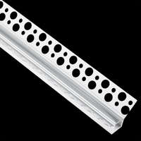 Lumiled Alumínium profil süllyesztett, W típusú építészeti sarok LED-ekhez, karton/gipszkarton lapba süllyesztve, 1 m + átlátszó fedél