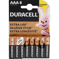 Duracell DURACELL Basic AAA LR03 alkáli elemek 8 db Buborékfólia