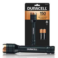 Duracell Alumínium LED zseblámpa kézi taktikai elem 2xAA 150lm DURACELL