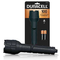 Duracell Gumi LED zseblámpa kézi taktikai elem 2xAA 100lm DURACELL