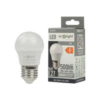 Ecolight LED izzó gömb alakú P45 E27 5W 450lm 4000K semleges Ecolight
