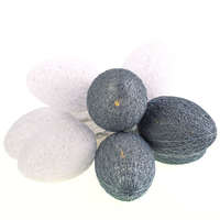 Milagro Fényfüzér Elemes LED lámpák Pamut húsvéti tojás Fehér szürke 10x LED MILAGRO EKD4918