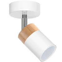 Milagro JOKER WHITE WOOD fali lámpa mennyezeti lámpa 1xGU10 MILAGRO Fém modern stílusban