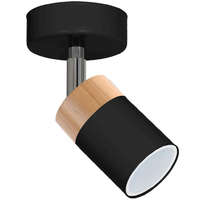 Milagro JOKER BLACK WOOD fali lámpa mennyezeti lámpa 1xGU10 MILAGRO Fém modern stílusban