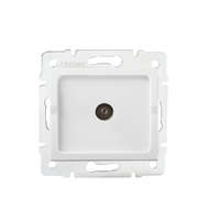 Kanlux Koaxiális TV Antenna Aljzat Átmenő Négyzet Fehér LOGI Kanlux