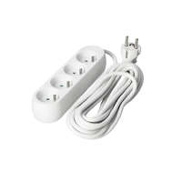 Kobi Linea Kobi 4 utas hosszabbító kábel földeléssel, 5 m-es fehér elosztóval