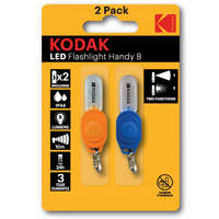 Kodak LED kulcstartó zseblámpa HANDY 8 2 csomagos 8lm IP44 kézi akkumulátor KODAK